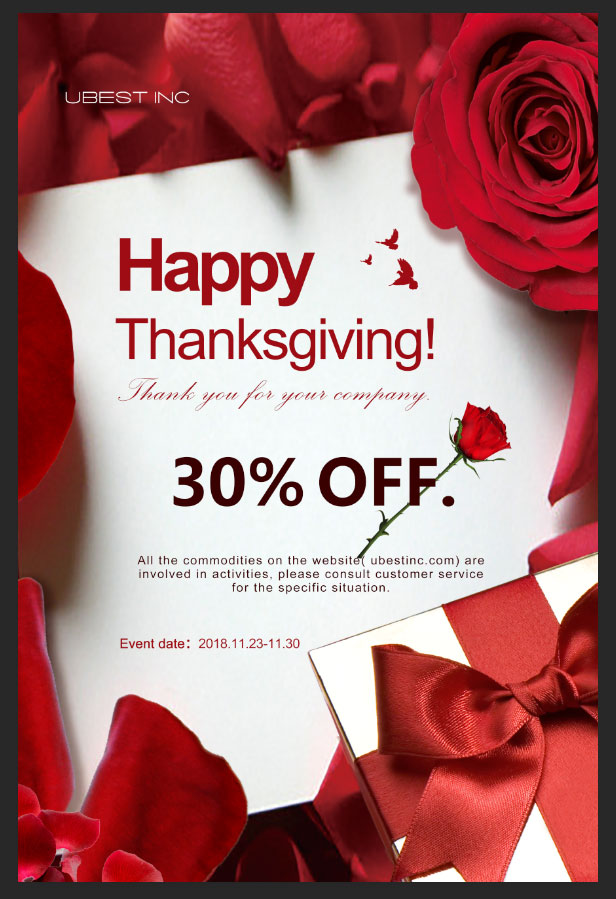 Thanksgiving Product Discount