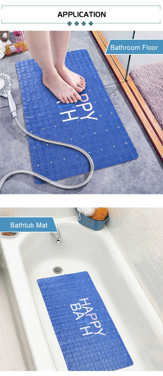 Bathtub PVC Non-silp Mats