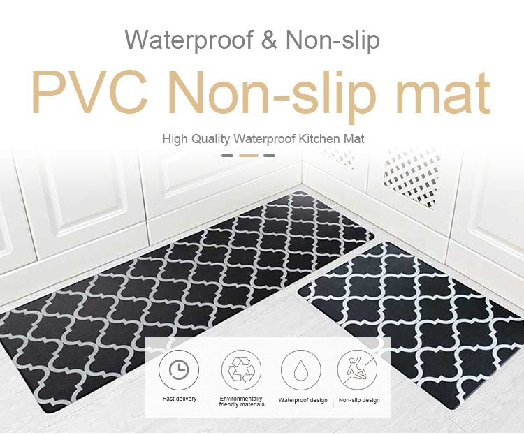 Kitchen PVC Leather Mat