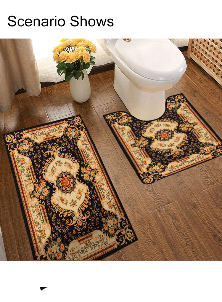 Printed Non Slip Flannel Floor Mats