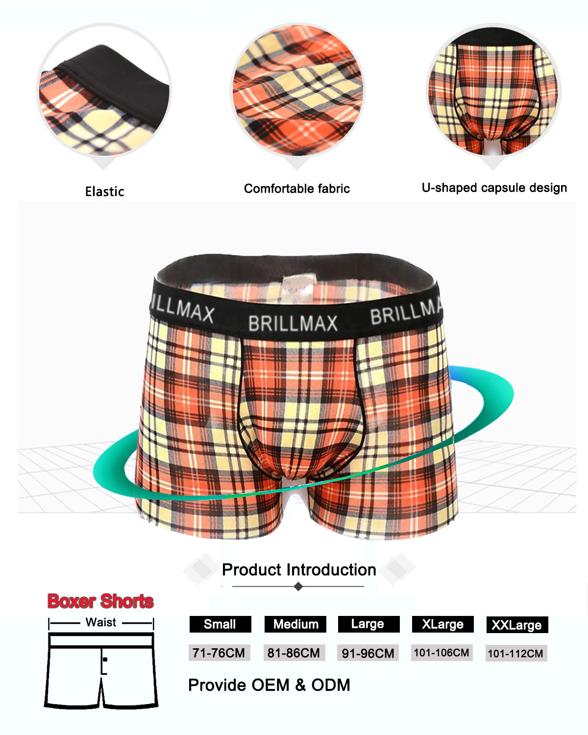 BRILLMAX Printed Underwear Men Boxer