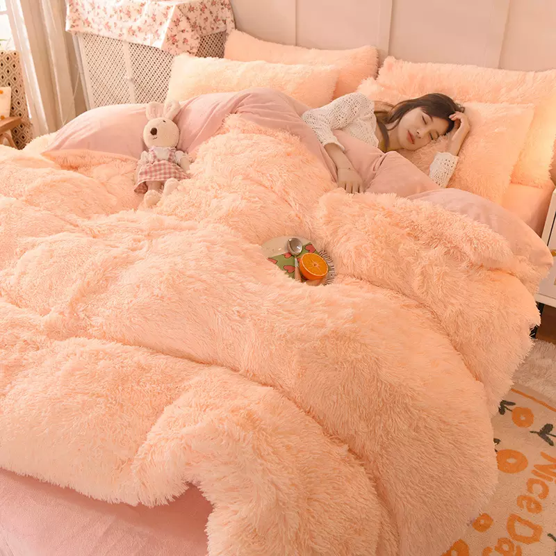 Winter Plush Fluffy Bedding Set