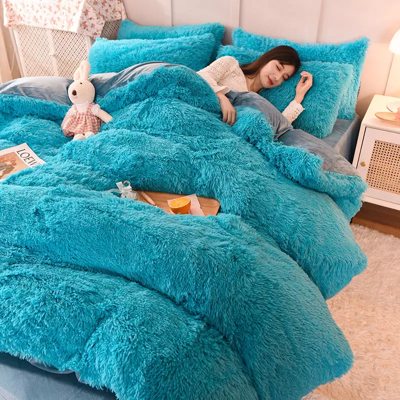 Winter Plush Fluffy Bedding Set