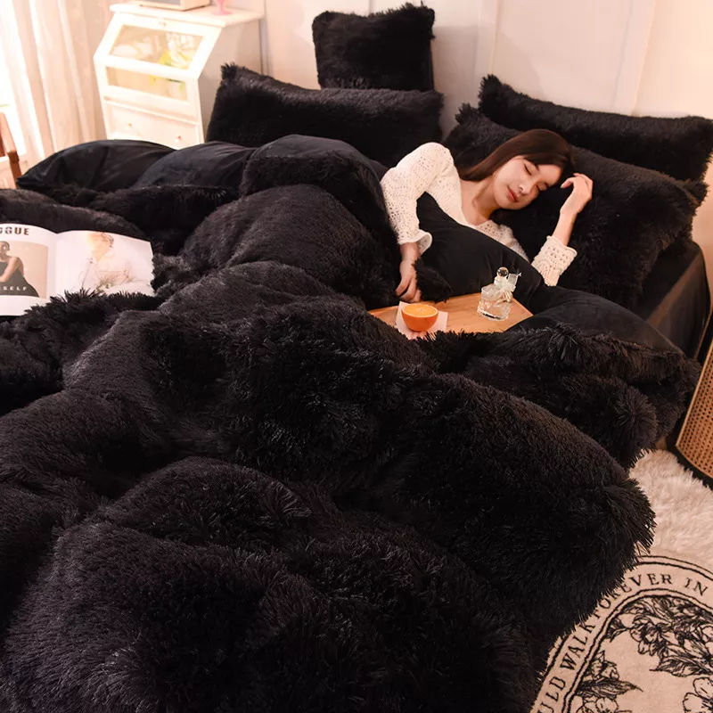 Winter Plush Fluffy Bedding Set