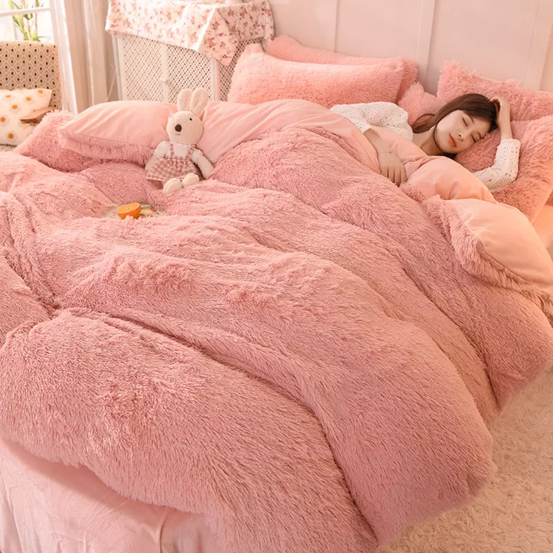 Winter Plush Fluffy Bedding Set