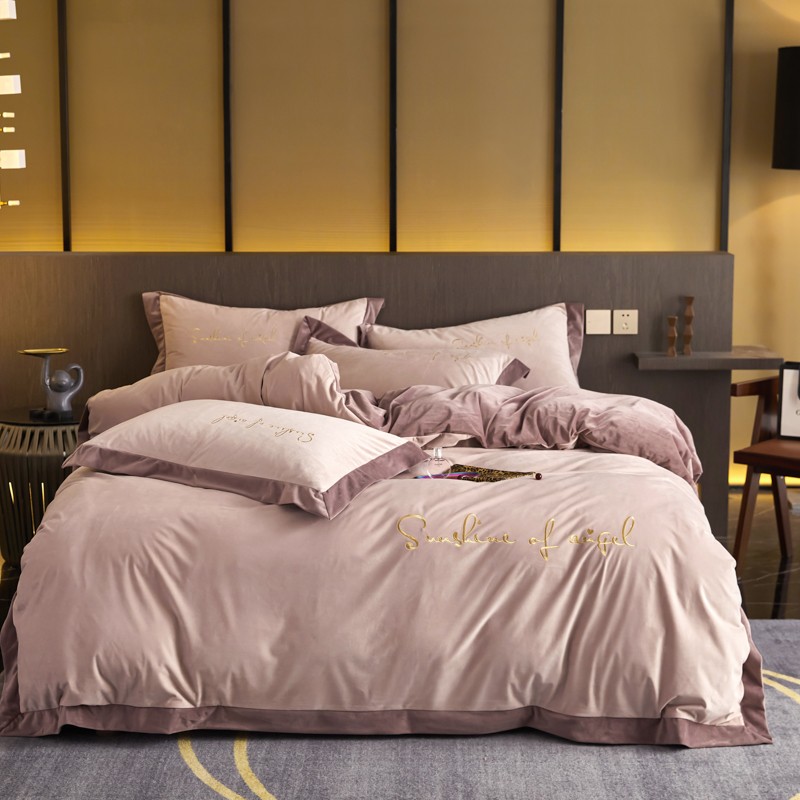 Luxury Polyester Bed King Duvet Set Cover