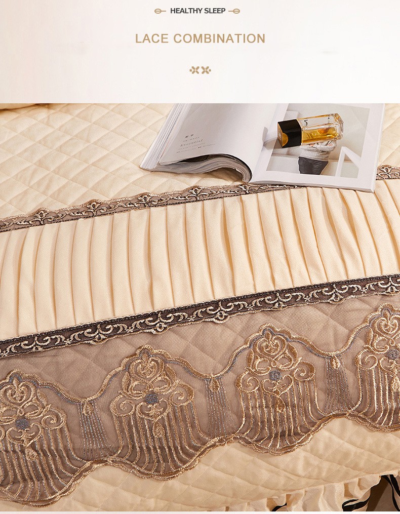 Embroidery Lace European Cotton Bedspread