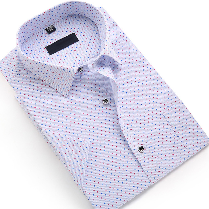 OEM Short Sleeve Men Cotton Gingham Summer Shirts