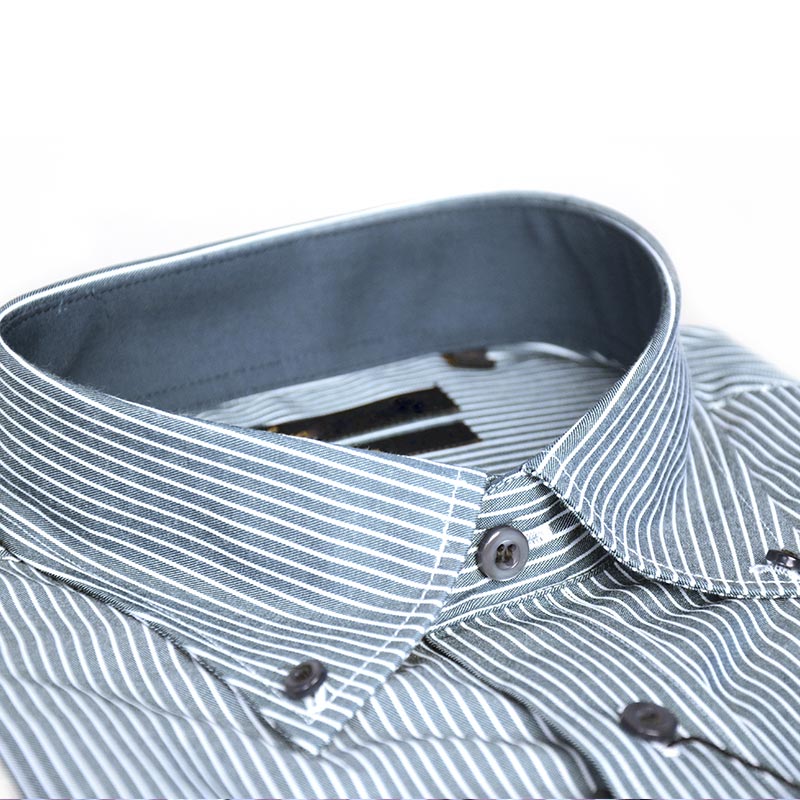Men's Long Sleeve Shirts Striped Casual Shirt Custom