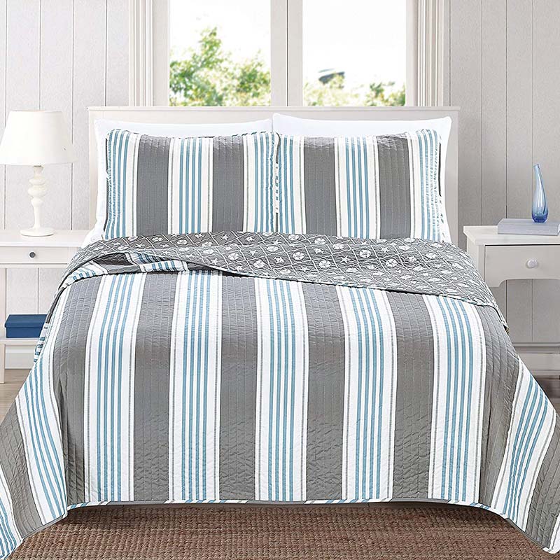 Wholesale and Custom Soft All-Season Microfiber Home Quilt Set