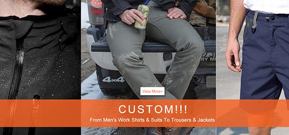 Custom Work Shirts & Jackets & Pants & Uniforms