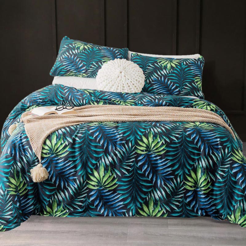 Leaf Print Bedding Set 