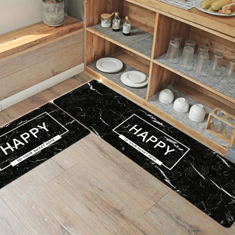 Non-Slip Rubber Back Waterproof Kitchen Rug Floor Mat