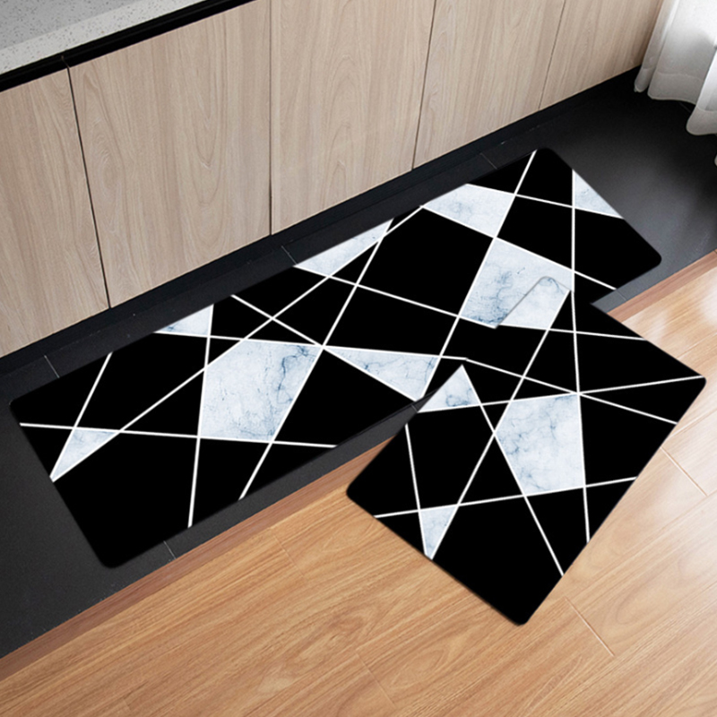 Non-Slip Rubber Back Waterproof Kitchen Rug Floor Mat