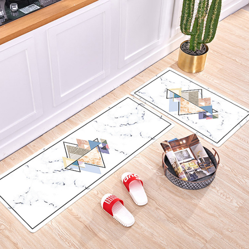 Non-Slip Rubber Back Waterproof Kitchen Rug Floor Mat