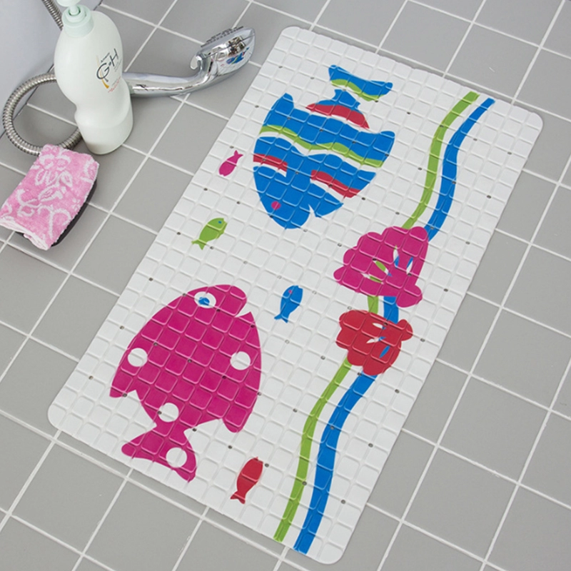 PVC Shower Mat With Suction Cups