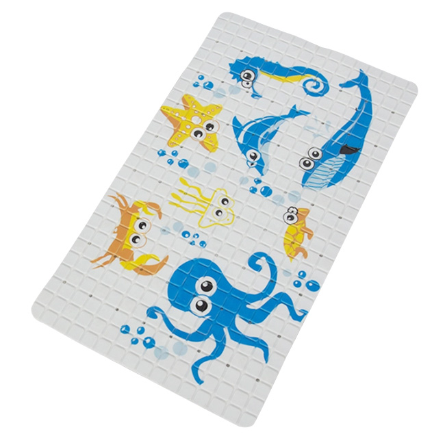 PVC Shower Mat With Suction Cups