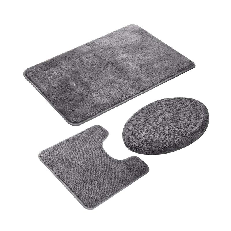 Bathroom Rug Set 3 Pieces 