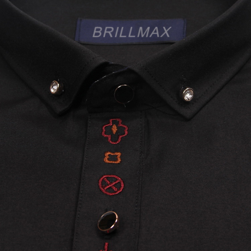 BRILLMAX Men Shirt With Embroidered Pattern