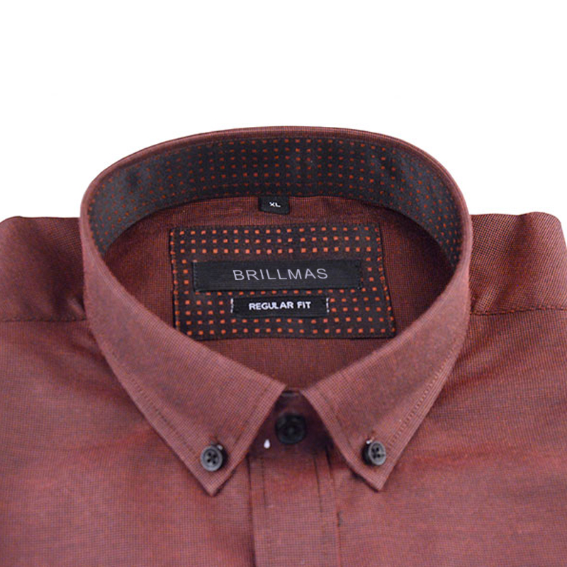 BRILLMAS Men Long Sleeve Oxford Shirt