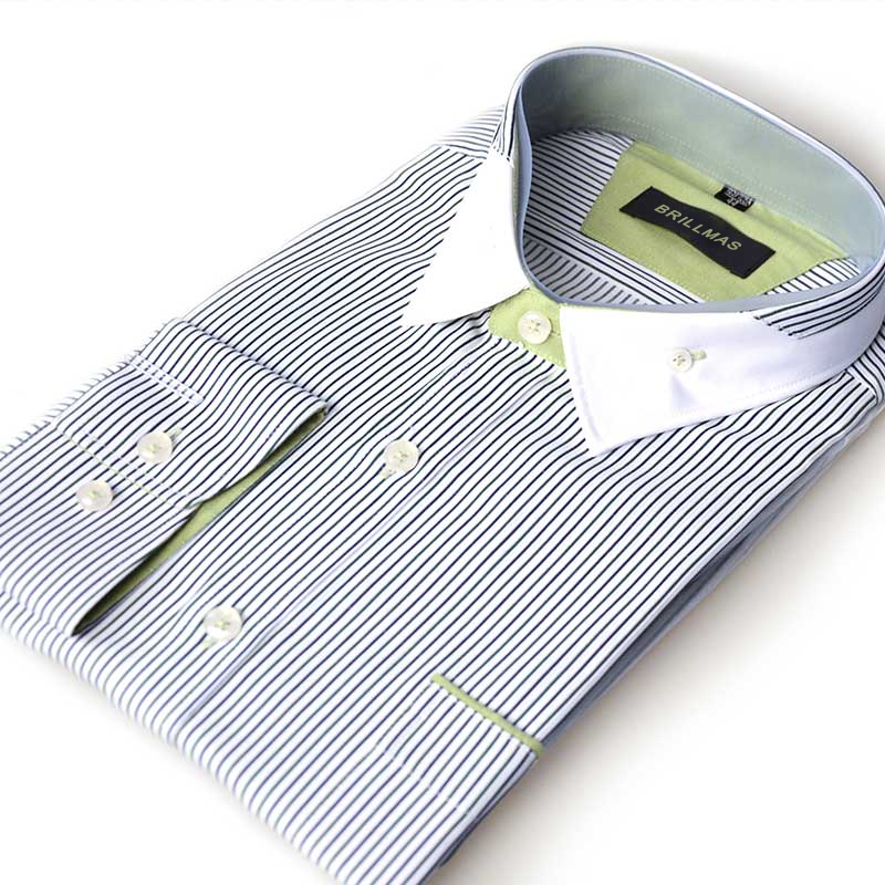 BRILLMAS 100% Cotton Long Sleeves Formal Fit Dress Men Shirts OEM & ODM