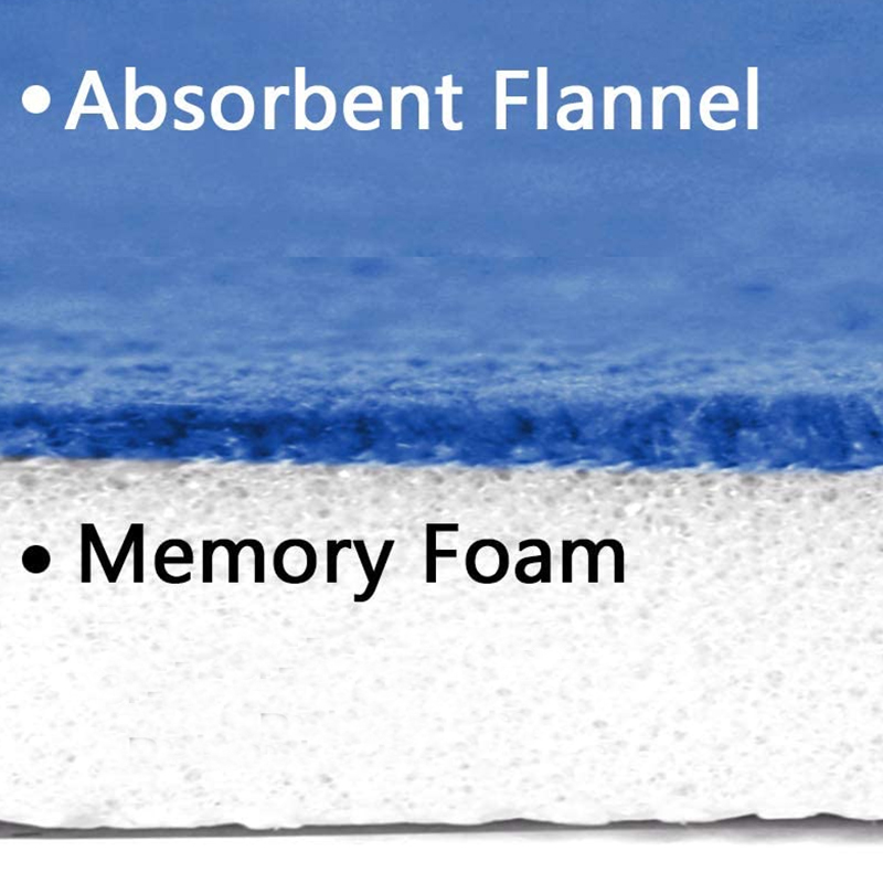 Absorbent Flannel PVC Mat