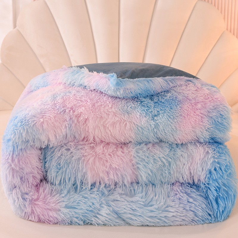 Tie Dye Fluffy Plush Comforter