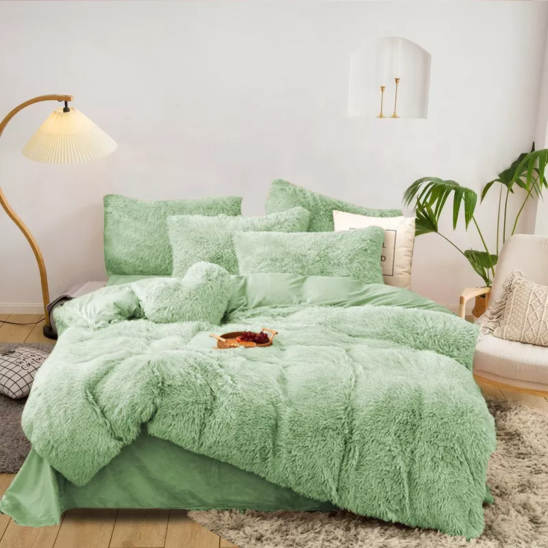 4pcs Micro Plush Bedding Set