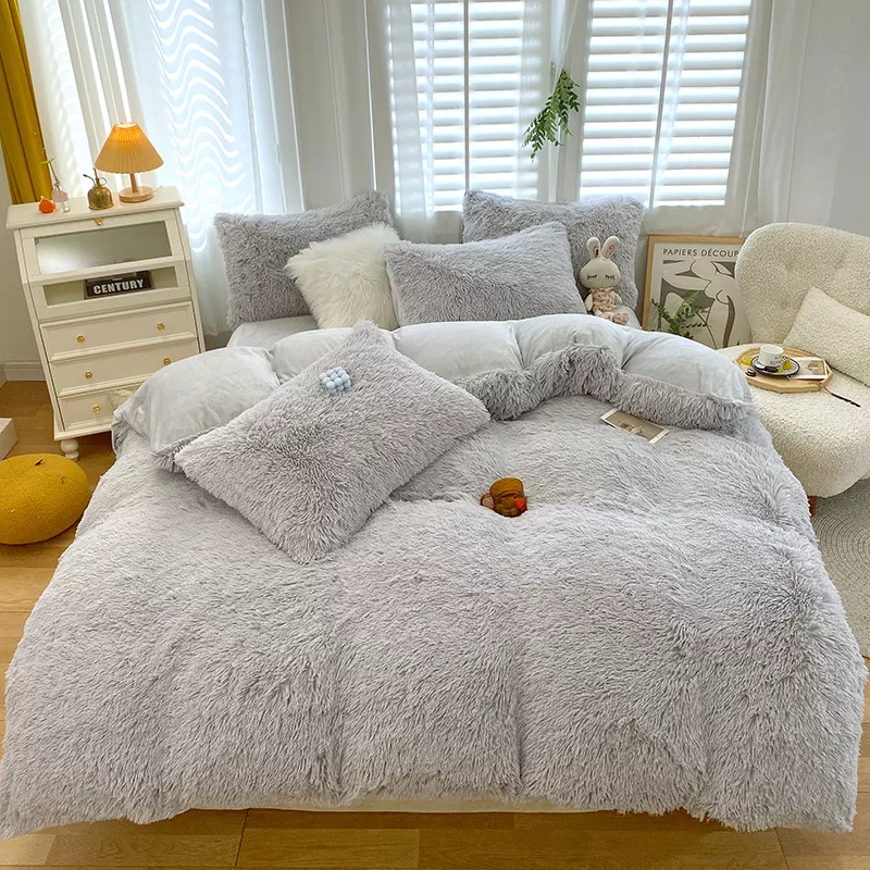 Warm Velet Plush Bedding Set
