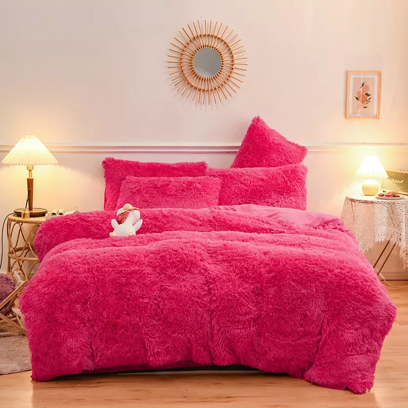 Warm Velet Plush Bedding Set