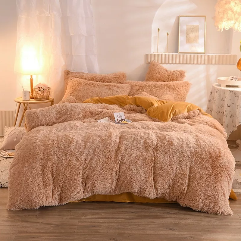 Warm Velet Plush Bedding Set