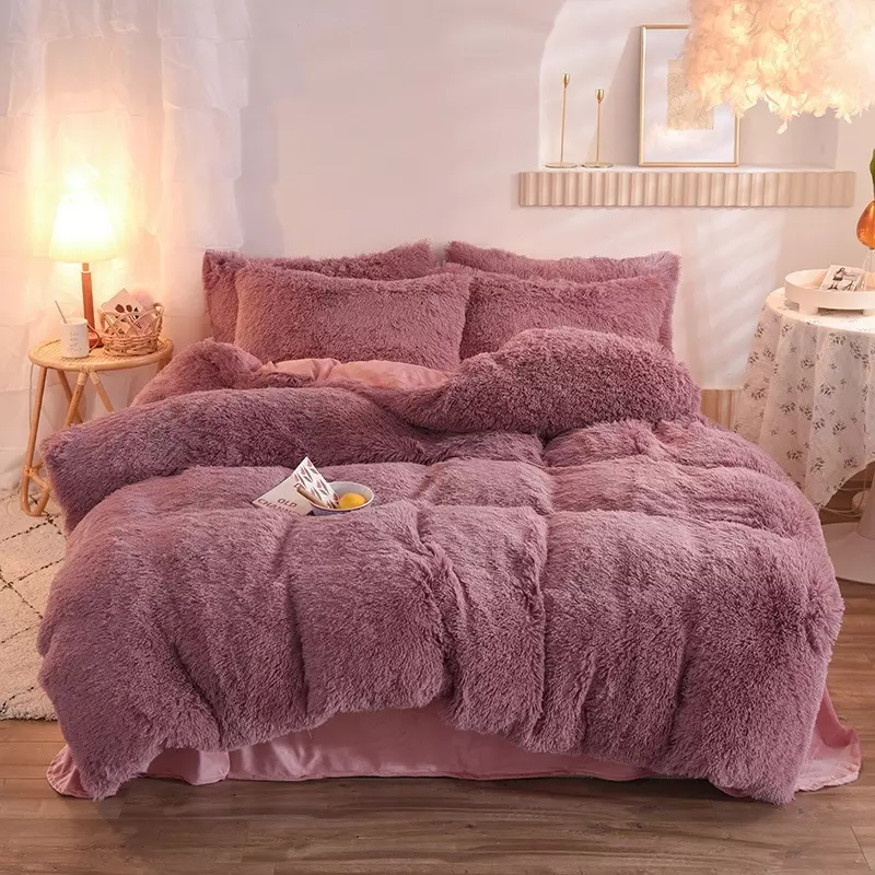 Warm Velet Plush Bedding Set