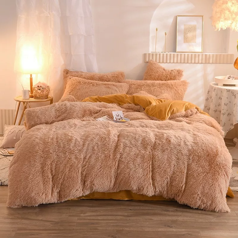 Winter Plush Fluffy Bedding Set