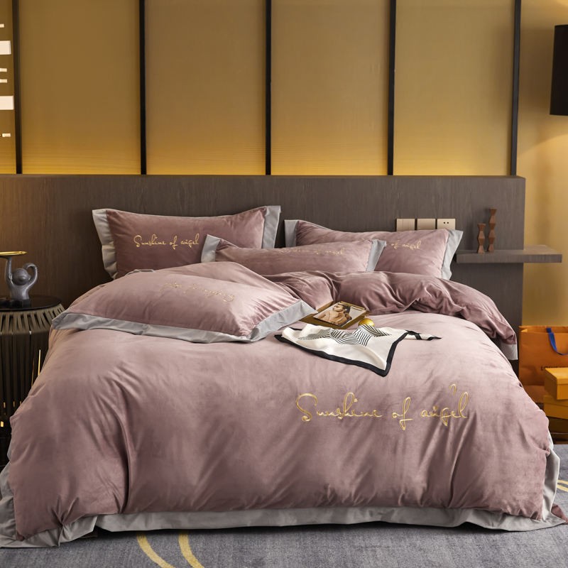 Luxury Polyester Bed King Duvet Set Cover 