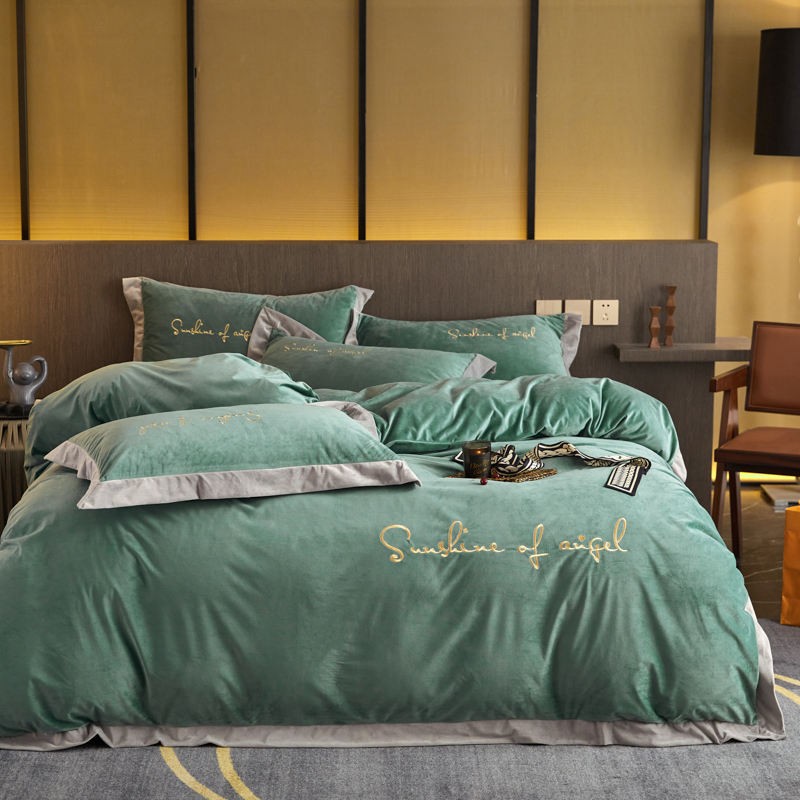 Luxury Polyester Bed King Duvet Set Cover 