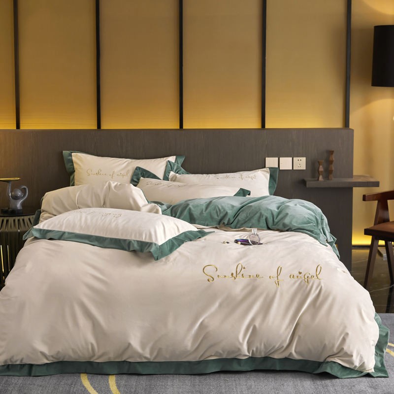 Luxury Polyester Bed King Duvet Set Cover 