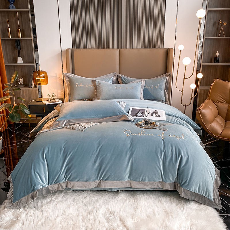Luxury Polyester Bed King Duvet Set Cover 