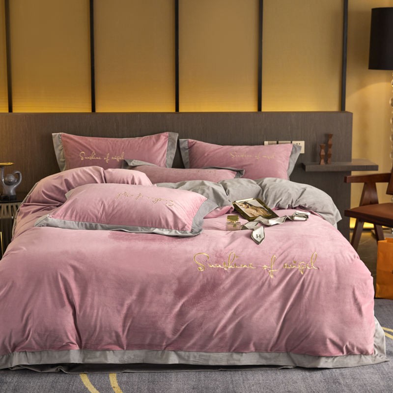 Luxury Polyester Bed King Duvet Set Cover 