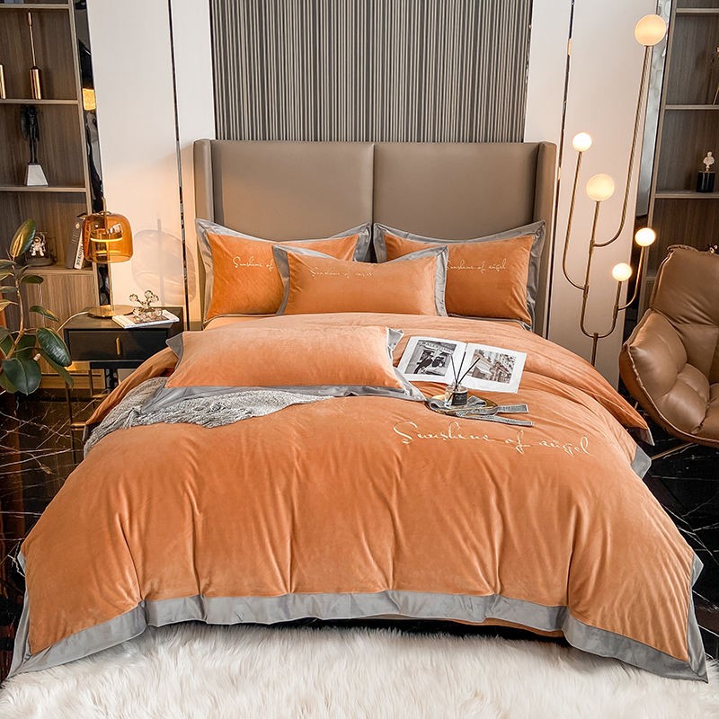 Luxury Polyester Bed King Duvet Set Cover 