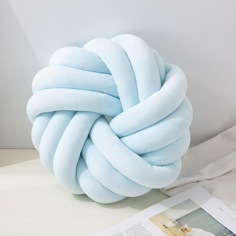 Knot Cojines Household Knit Ball Throw Pillow 