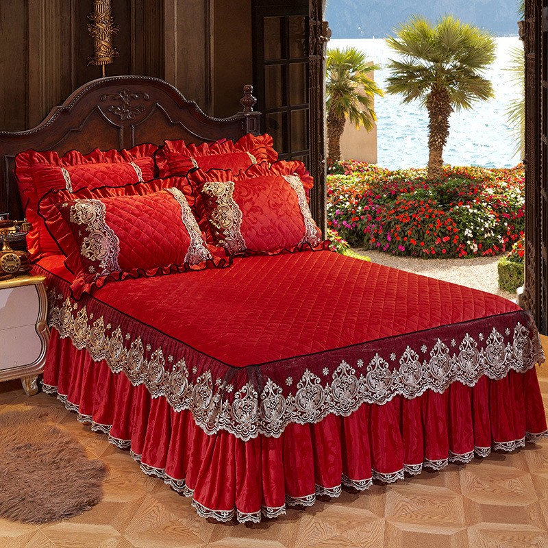 Modern Bed Skirt Cover Set Bedding