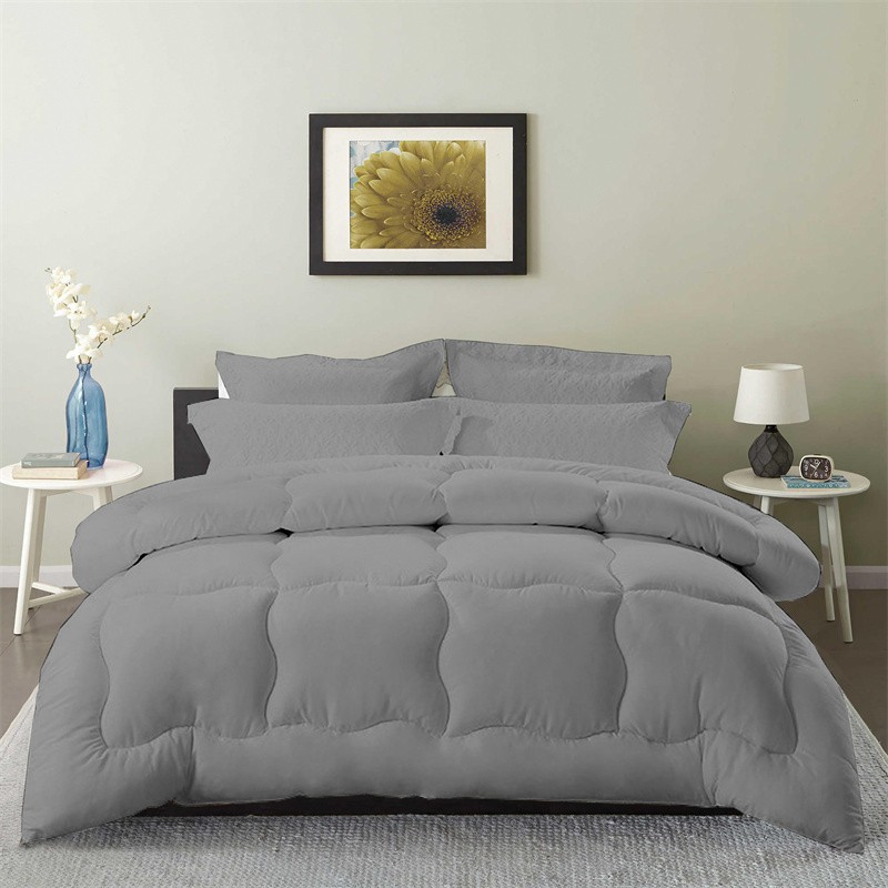 White Bed Comforter Queen Set